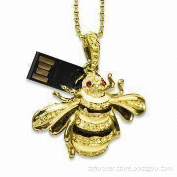Bee Pen Drive, Up to 16GB Flash Memory Capacity, Supports Microsoft's Windows XP and Linux 2.4.x OS